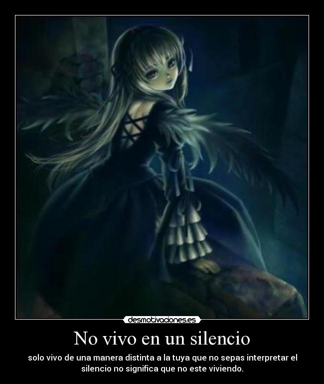 No vivo en un silencio -
