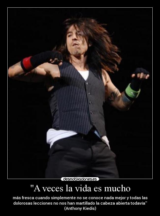 carteles vida anthony kiedis desmotivaciones