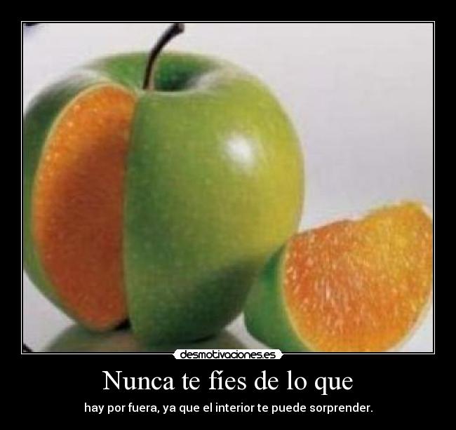 Nunca te fíes de lo que - 