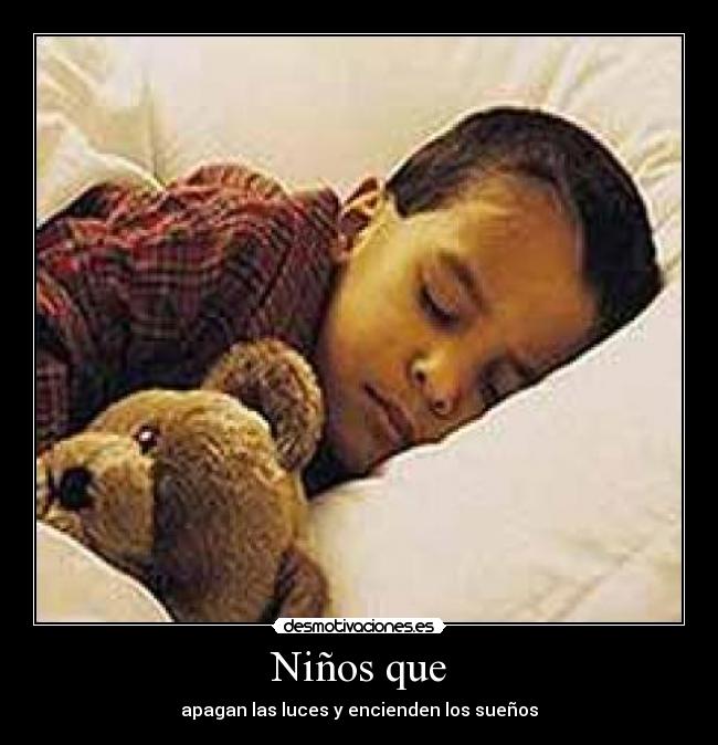 Niños que - apagan las luces y encienden los sueños