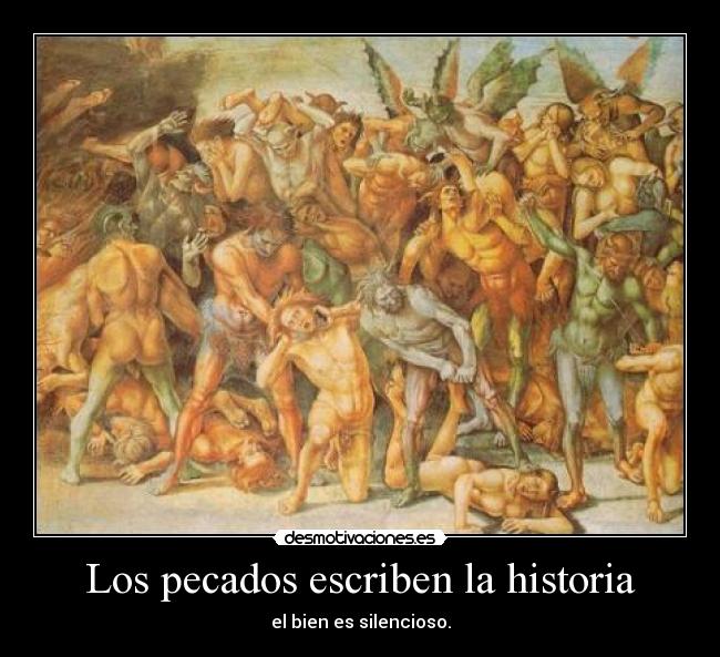 carteles historia pecados desmotivaciones