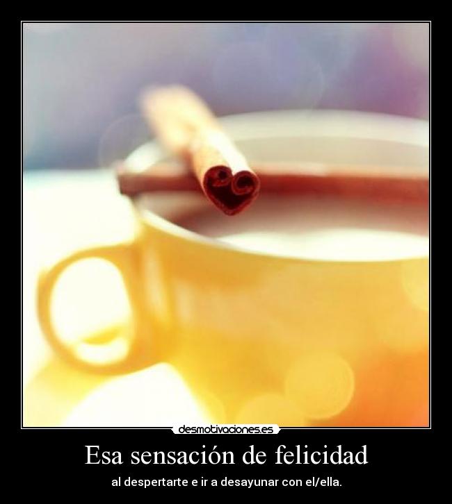 Esa sensación de felicidad - 