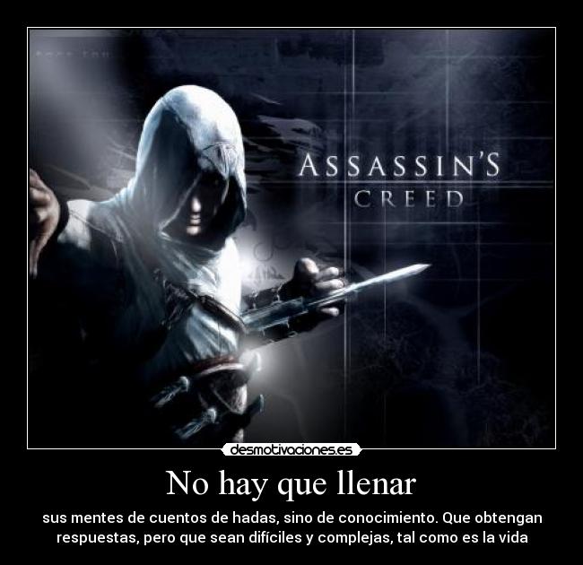 carteles assassins creed altair codice desmotivaciones