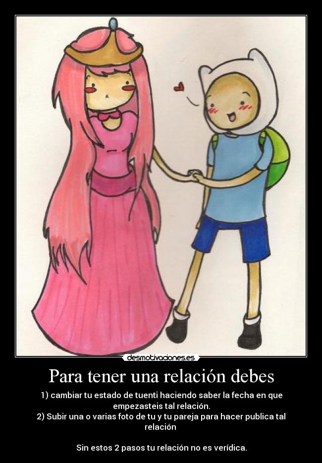 Para tener una relación debes -