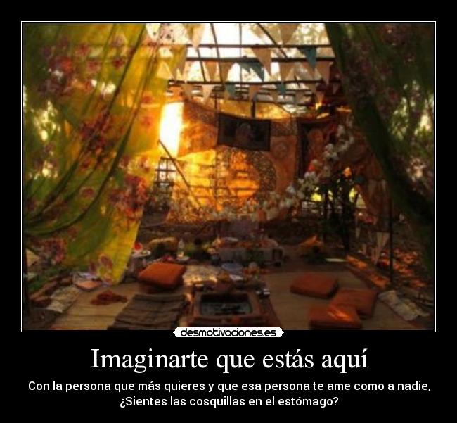 Imaginarte que estás aquí -