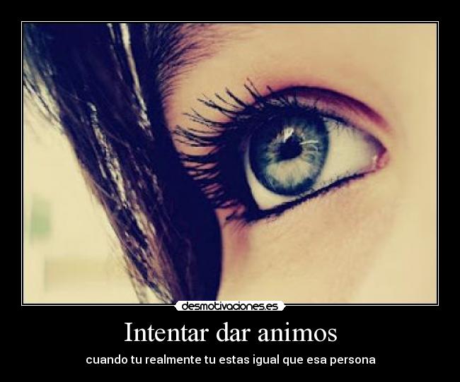 Intentar dar animos - 