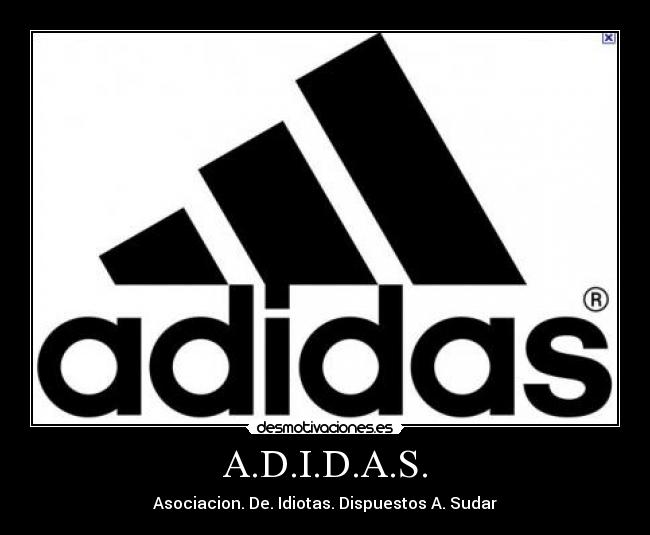 que significa adidas