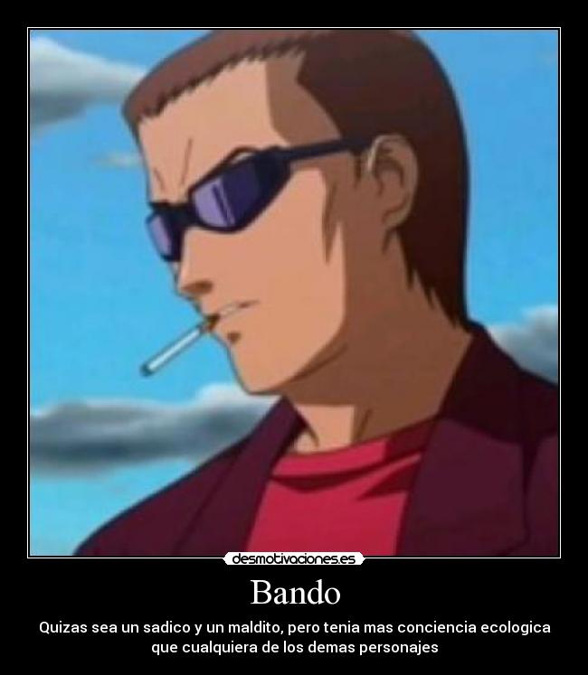 carteles bando elfen lied anime ecologica conciencia desmotivaciones