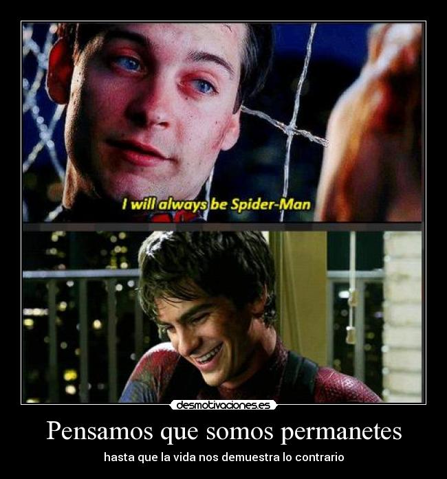 carteles spiderman antes desmotivaciones