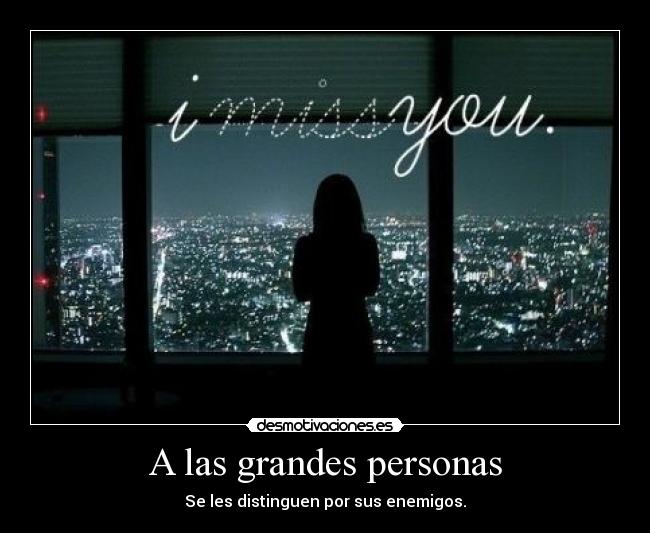 A las grandes personas - 
