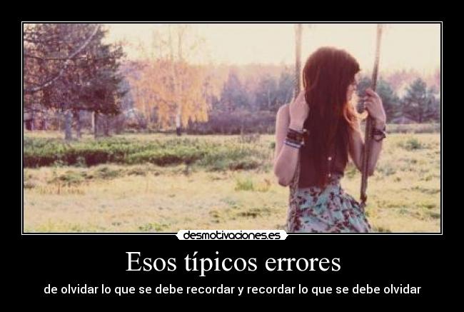 Esos típicos errores -