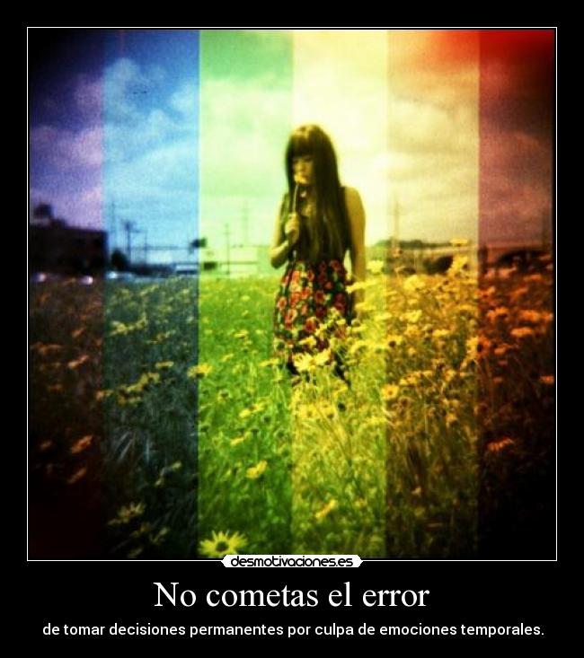 No cometas el error - 