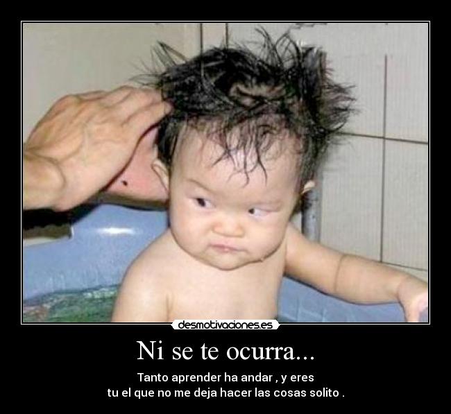 Ni se te ocurra... -