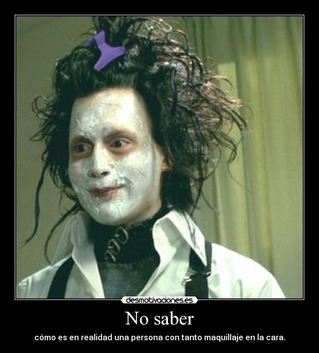 No saber - 