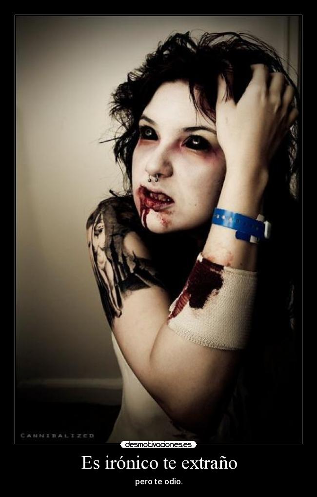 Es irónico te extraño -