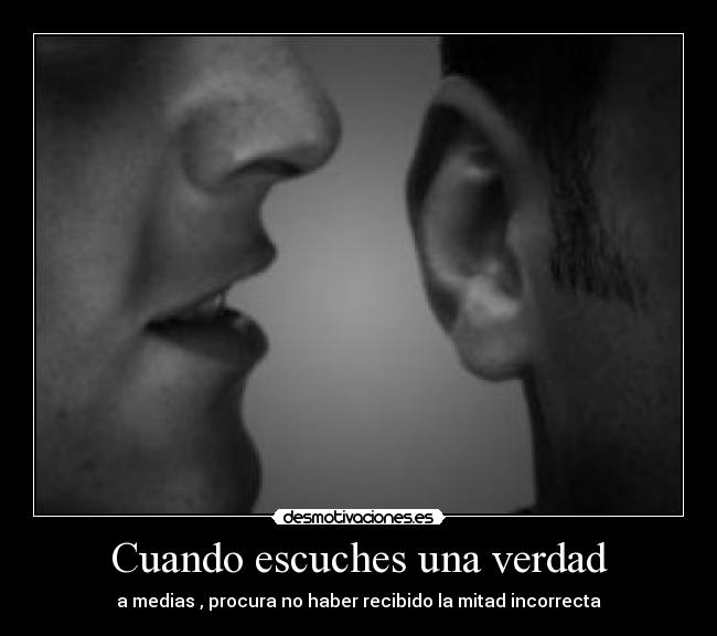 Cuando escuches una verdad -