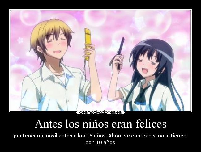 Antes los niños eran felices -