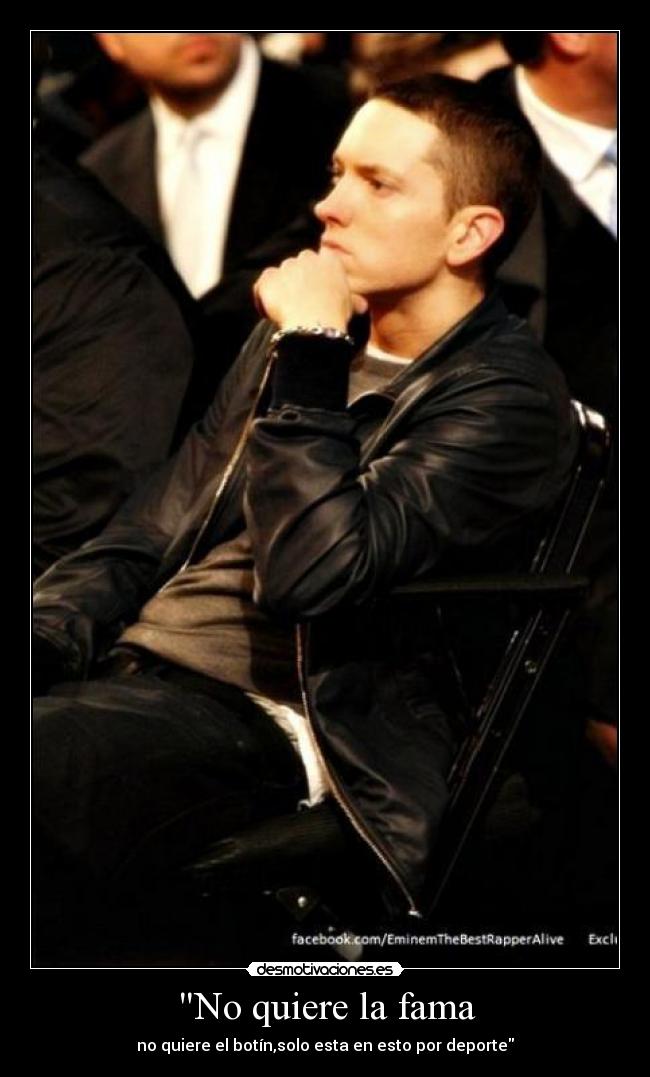 No quiere la fama -