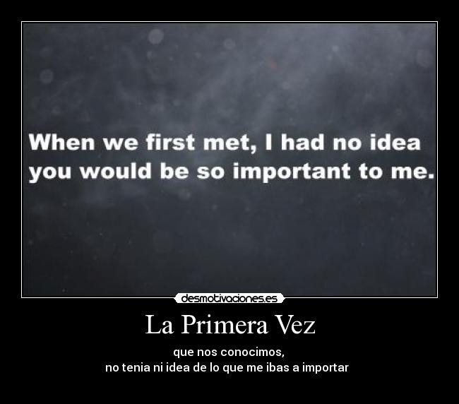 La Primera Vez -
