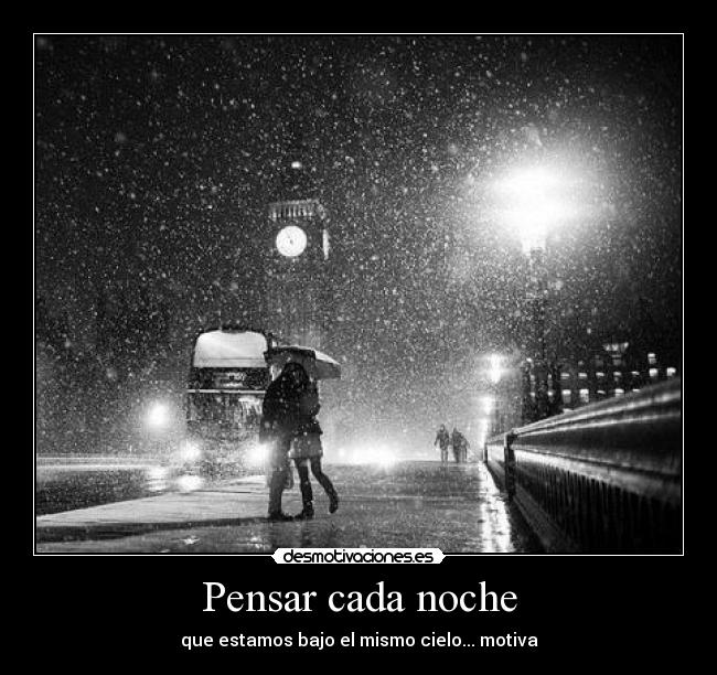 Pensar cada noche -