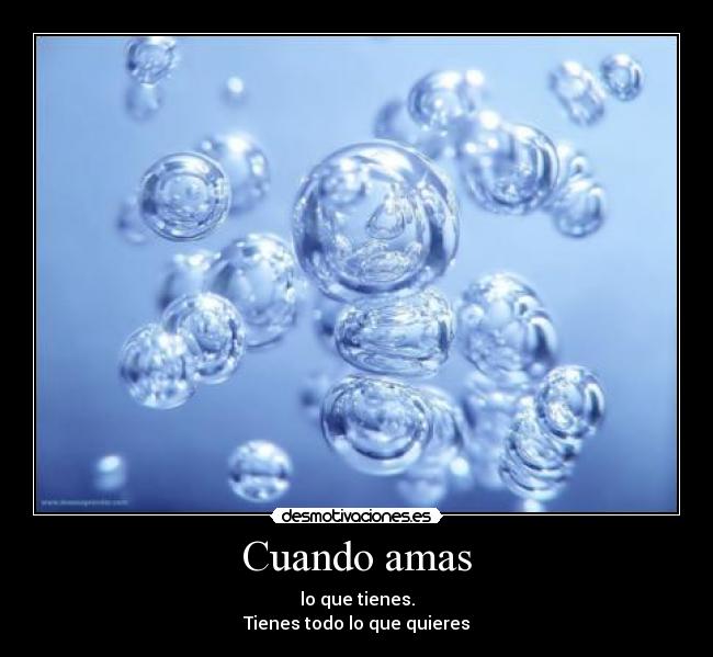 Cuando amas -