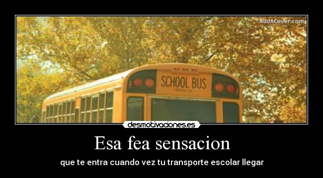 Esa fea sensacion -
