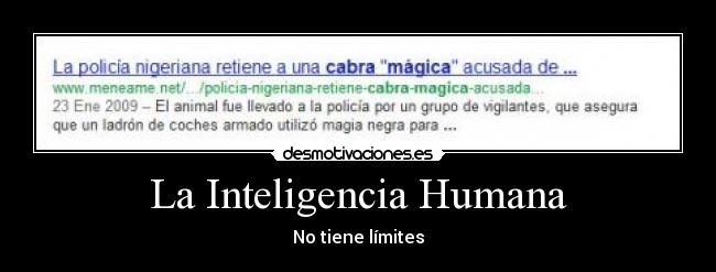 La Inteligencia Humana - No tiene límites