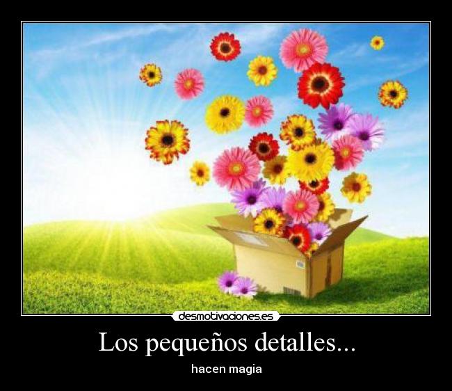 Los pequeños detalles... - 