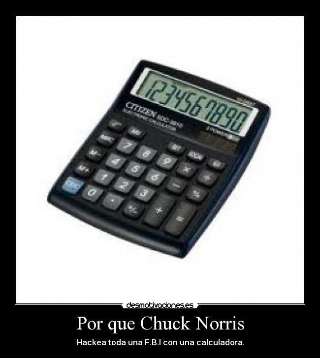 Por que Chuck Norris - 