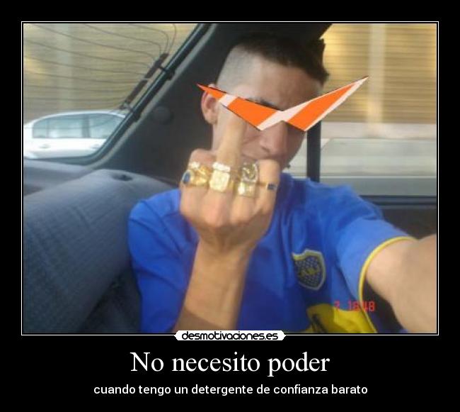 No necesito poder - cuando tengo un detergente de confianza barato