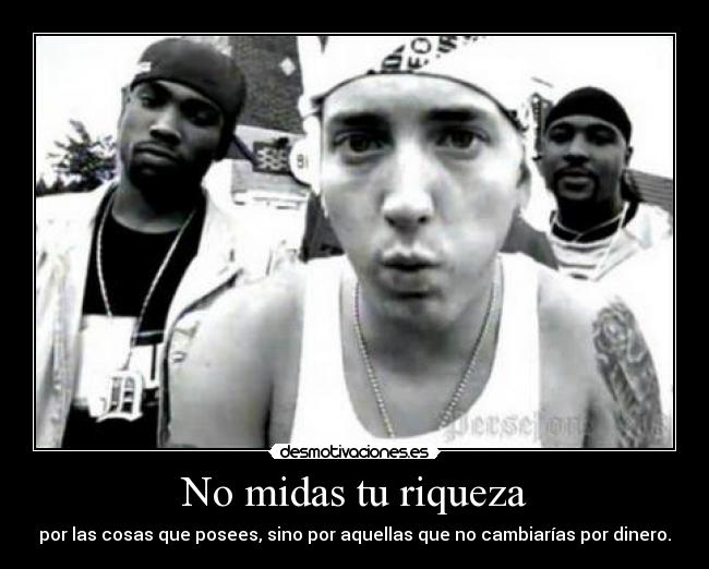 No midas tu riqueza -