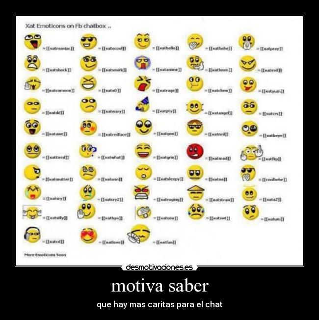 carteles caritas para chat desmotivaciones