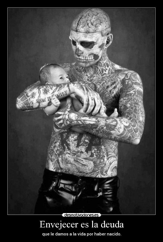carteles cdg rick genest zombie boy live gift forget and forgive desmotivaciones