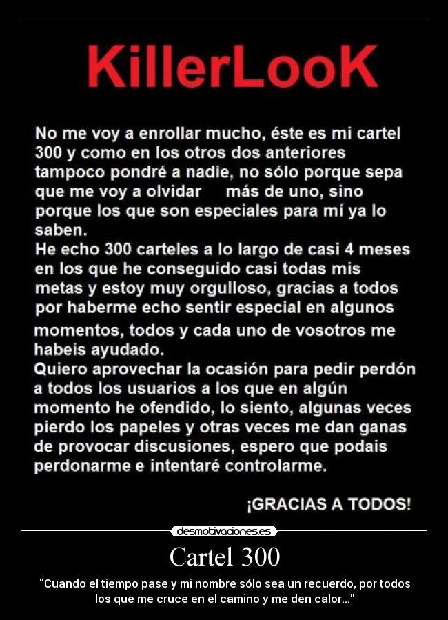 carteles klk por fin cartel trescientos ahora por cuatrocientos desmotivaciones