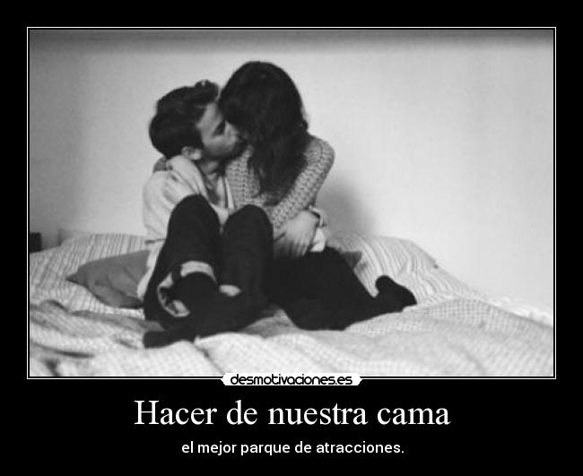 Hacer de nuestra cama - el mejor parque de atracciones.