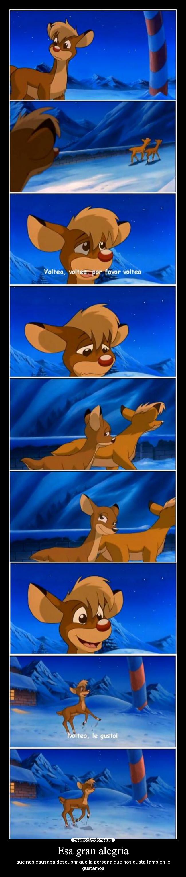 Esa gran alegria - que nos causaba descubrir que la persona que nos gusta tambien le gustamos