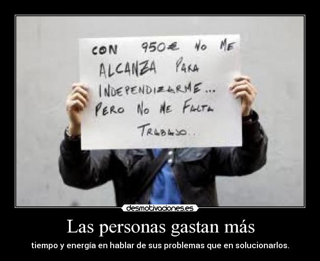 Las personas gastan más - 