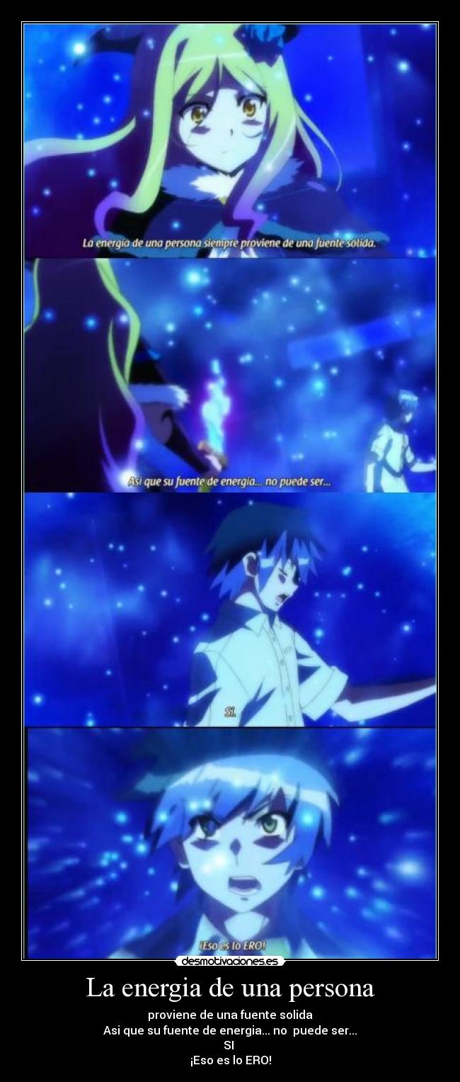 La energia de una persona - 