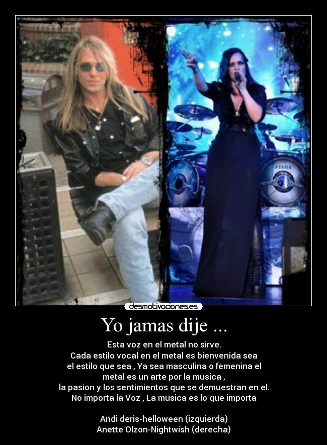 Yo jamas dije ... -
