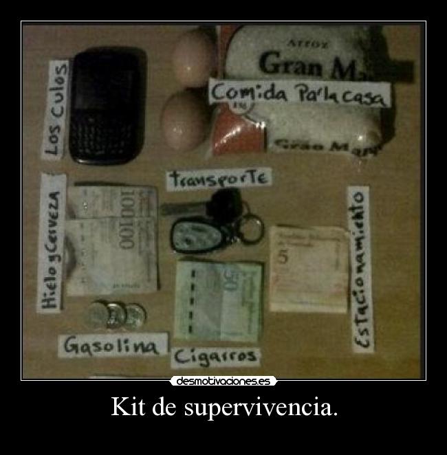 Kit de supervivencia. -