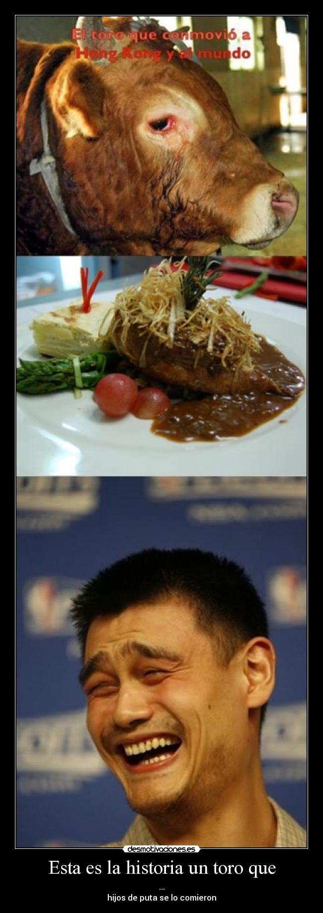 Esta es la historia un toro que -