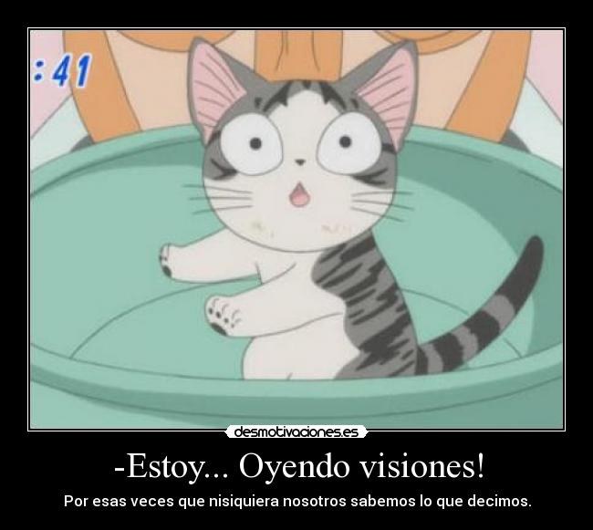 -Estoy... Oyendo visiones! -