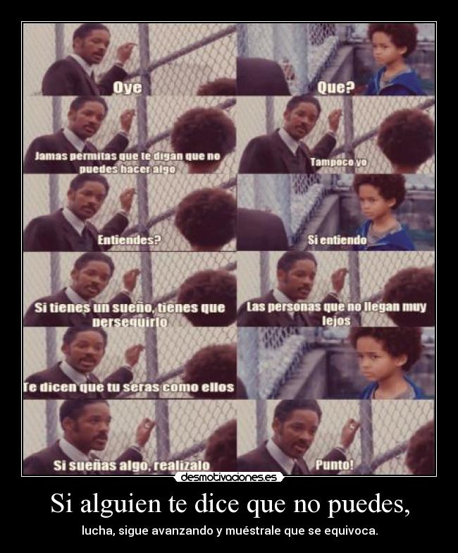 Si alguien te dice que no puedes, - 