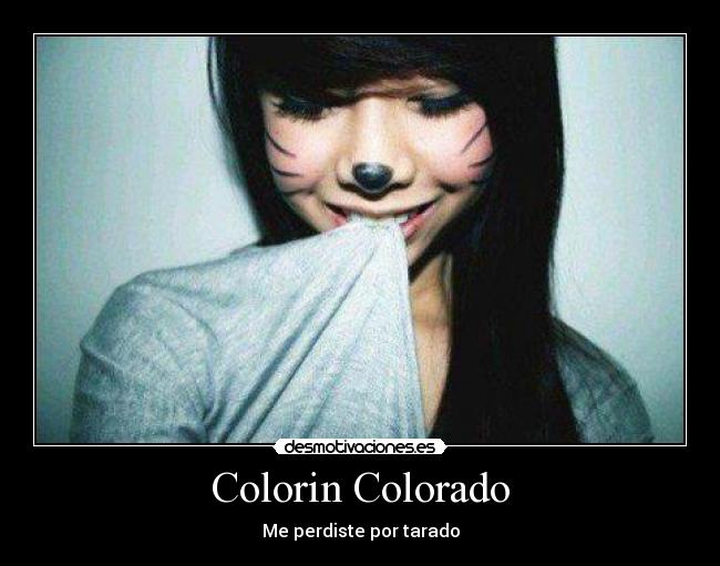 Colorin Colorado - Me perdiste por tarado