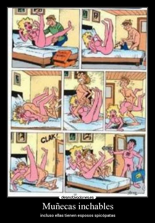Muñecas inchables - incluso ellas tienen esposos spicópatas