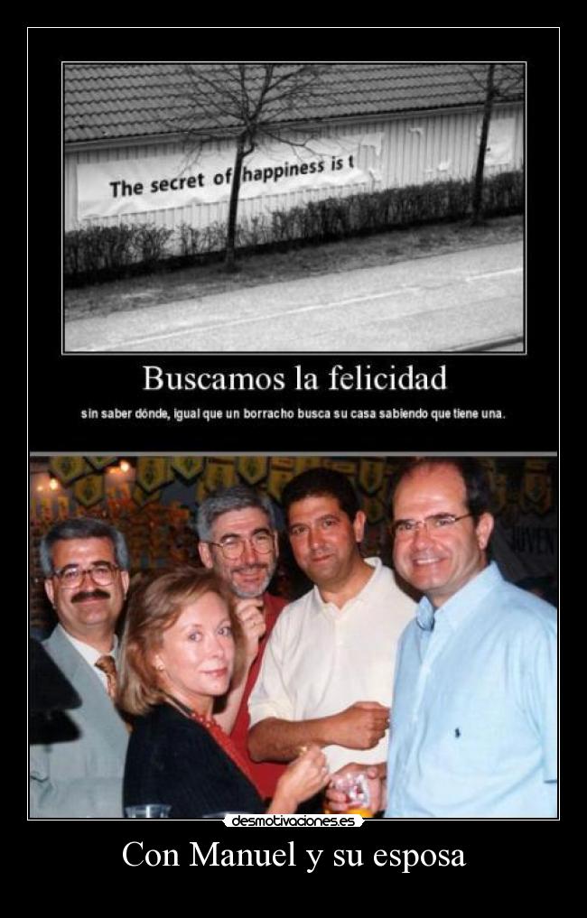 Con Manuel y su esposa -