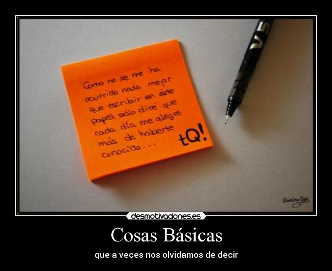 Cosas Básicas - 