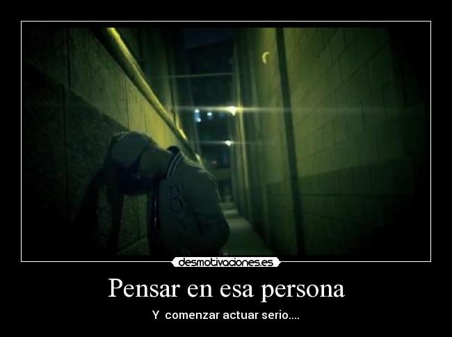 Pensar en esa persona - 