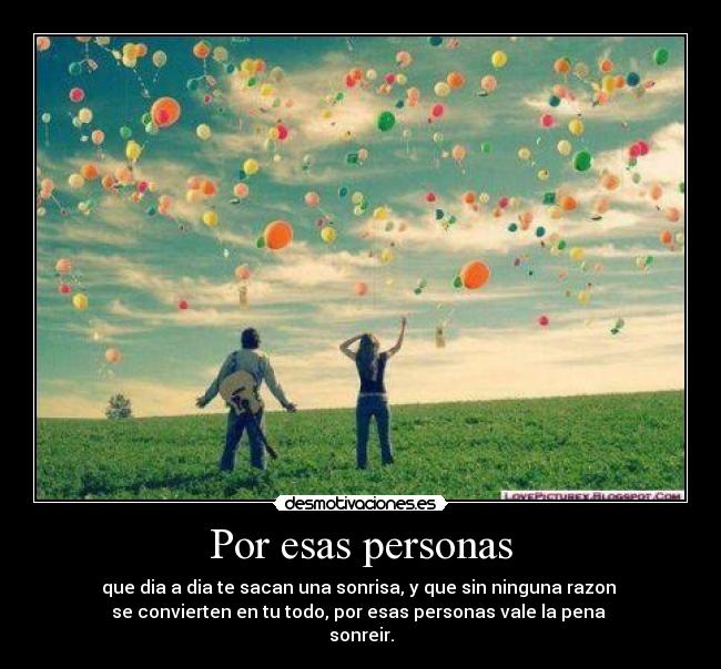 Por esas personas -