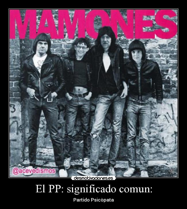 El PP: significado comun: -